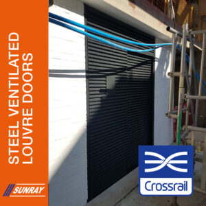 Crossrail Steel Security Sliding Louvres